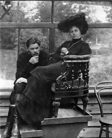 Maxim Gorky and Maria Fyodorovna Andreyeva